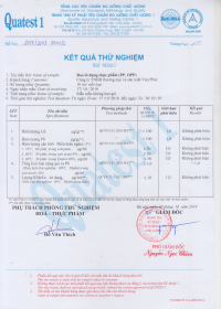 KẾT QUẢ TEST BAO BÌ ĐỰNG THỰC PHẨM (PP, OPP)